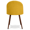 Buy Dining Chair - Upholstered in Fabric - Scandinavian Style -Bennett Yellow 58982 - in the EU