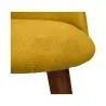 Buy Dining Chair - Upholstered in Fabric - Scandinavian Style -Bennett Yellow 58982 at MyFaktory