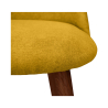 Buy Dining Chair - Upholstered in Fabric - Scandinavian Style -Bennett Yellow 58982 - prices