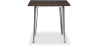 Buy Bistrot Metalix Industrial Dining Table - 80 cm - Dark Wood Steel 58995 at MyFaktory