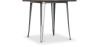 Buy Bistrot Metalix Industrial Dining Table - 80 cm - Dark Wood Steel 58995 in the Europe