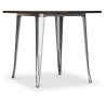 Buy Bistrot Metalix Industrial Dining Table - 80 cm - Dark Wood Steel 58995 in the Europe