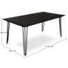 Buy Hairpin Dining table 170x90 cm  Natural wood 59000 - prices