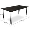 Buy Hairpin Dining table 170x90 cm  Natural wood 59000 - prices