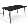 Buy Hairpin Dining table 170x90 cm  Natural wood 59000 - prices