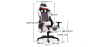 Buy Gaming Desk Chair Reclinable 180º Ergonomic  White 59025 - in the EU