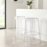 Buy Bar Stool Victoire - 65cm - Design Transparent Transparent 29573 home delivery