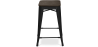 Buy Bar Stool - Industrial Design - Wood & Steel - 60cm -Metalix Green 58354 home delivery
