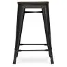 Buy Bar Stool - Industrial Design - Wood & Steel - 60cm -Metalix Green 58354 - in the EU