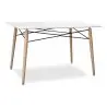 Buy Table de salle à manger rectangulaire Deswood  White 59075 at MyFaktory