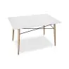 Buy Table de salle à manger rectangulaire Deswood  White 59075 in the Europe