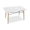 Buy Table de salle à manger rectangulaire Deswood  White 59075 in the Europe