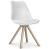 Buy Premium Scandinavian design Brielle chair with Cushion White 58292 - prices
