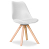 Buy Premium Scandinavian design Brielle chair with Cushion White 58292 - in the EU