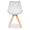 Buy Premium Scandinavian design Brielle chair with Cushion White 58292 home delivery