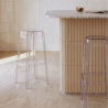 Buy Bar Stool  Victoire - 75cm - Design Transparent Transparent 29571 - prices