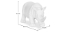 Buy Decorative Figure Rhino - Matte White - Rhynom White 59161 in the Europe