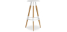 Buy Scandinavian style stool - Metal White 59144 in the Europe