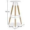Buy Scandinavian style stool - Metal White 59144 in the Europe