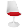 Buy Dining Chair - White Swivel Chair - Tulipa Red 59156 home delivery
