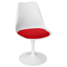 Buy Dining Chair - White Swivel Chair - Tulipa Red 59156 in the Europe