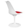 Buy Dining Chair - White Swivel Chair - Tulipa Red 59156 home delivery
