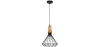 Buy Black metal and wood ceiling lamp - Fenris Black 59162 at MyFaktory