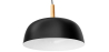 Buy Ceiling lamp in black metal and wood - Cirkas Black 59163 in the Europe