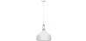 Buy White metal and wood ceiling lamp - Vidar White 59164 at MyFaktory