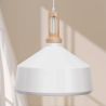 Buy White metal and wood ceiling lamp - Vidar White 59164 - prices