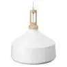 Buy White metal and wood ceiling lamp - Vidar White 59164 at MyFaktory