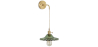 Buy Gold metal and glass wall lamp - Sven Green 59165 - in the EU