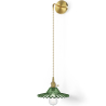 Buy Gold metal and glass wall lamp - Sven Green 59165 in the Europe
