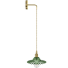 Buy Gold metal and glass wall lamp - Sven Green 59165 with a guarantee