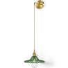 Buy Gold metal and glass wall lamp - Sven Green 59165 in the Europe
