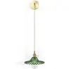 Buy Gold metal and glass wall lamp - Sven Green 59165 - in the EU