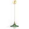 Buy Gold metal and glass wall lamp - Sven Green 59165 - in the EU