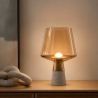 Buy Stone and smoked glass lamp - Seren Brown 59166 in the Europe