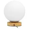 Buy Wooden base globe lamp - Manen Natural wood 59169 - prices