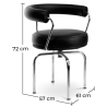 Buy Swivel Chair - Premium Leather Black 13157 with a guarantee