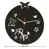 Buy Butterflies and Flowers Wall Clock Unique 54918 at MyFaktory