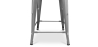Buy Bistrot Metalix stool wooden and small backrest - 60cm Steel 59117 - in the EU