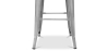 Buy Industrial Design Bar Stool with Backrest - Wood & Steel - 76cm - Metalix Pastel pink 59118 in the Europe