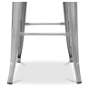 Buy Wooden Bistrot Metalix stool with small backrest - 76 cm Green 59118 - prices