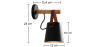 Buy Wall lamp - Cowbell Black 59215 - prices