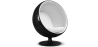 Buy Ballon Chair - Black Shell and White Interior - Faux Leather White 19540 in the Europe