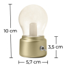 Buy Vintage Portable rechargeable lamp - Vintage Gold 59221 at MyFaktory