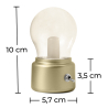 Buy Vintage Portable rechargeable lamp - Vintage Gold 59221 with a guarantee