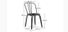 Buy Industrial Style Metal and Dark Wood Chair - Gillet Black 59241 with a guarantee