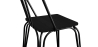 Buy Industrial Style Metal and Dark Wood Chair - Gillet Black 59241 - in the EU